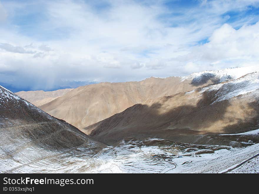 Unique Ladakh Mountain Landscape