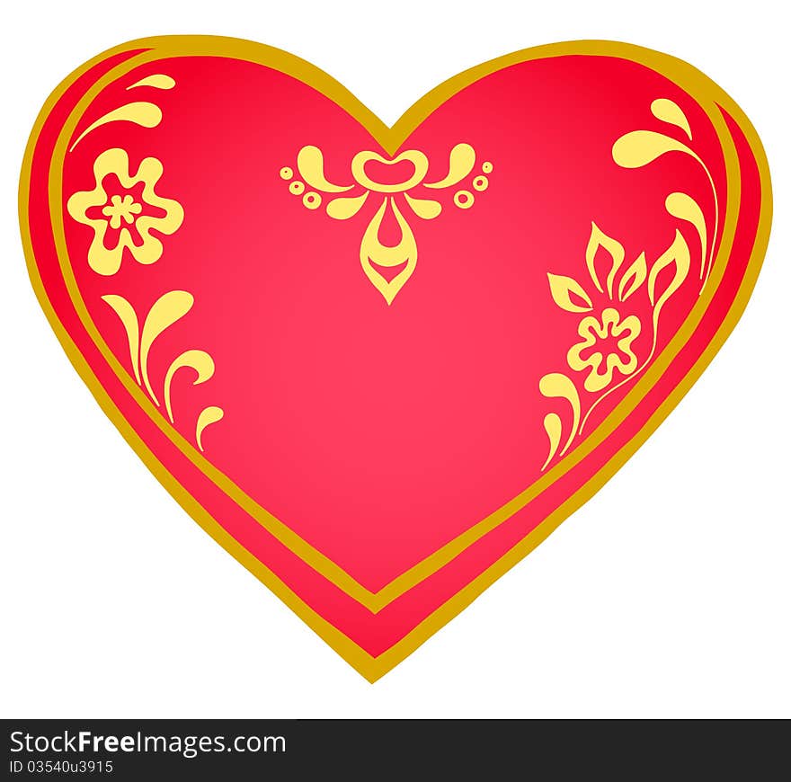 Valentine heart, pictogram