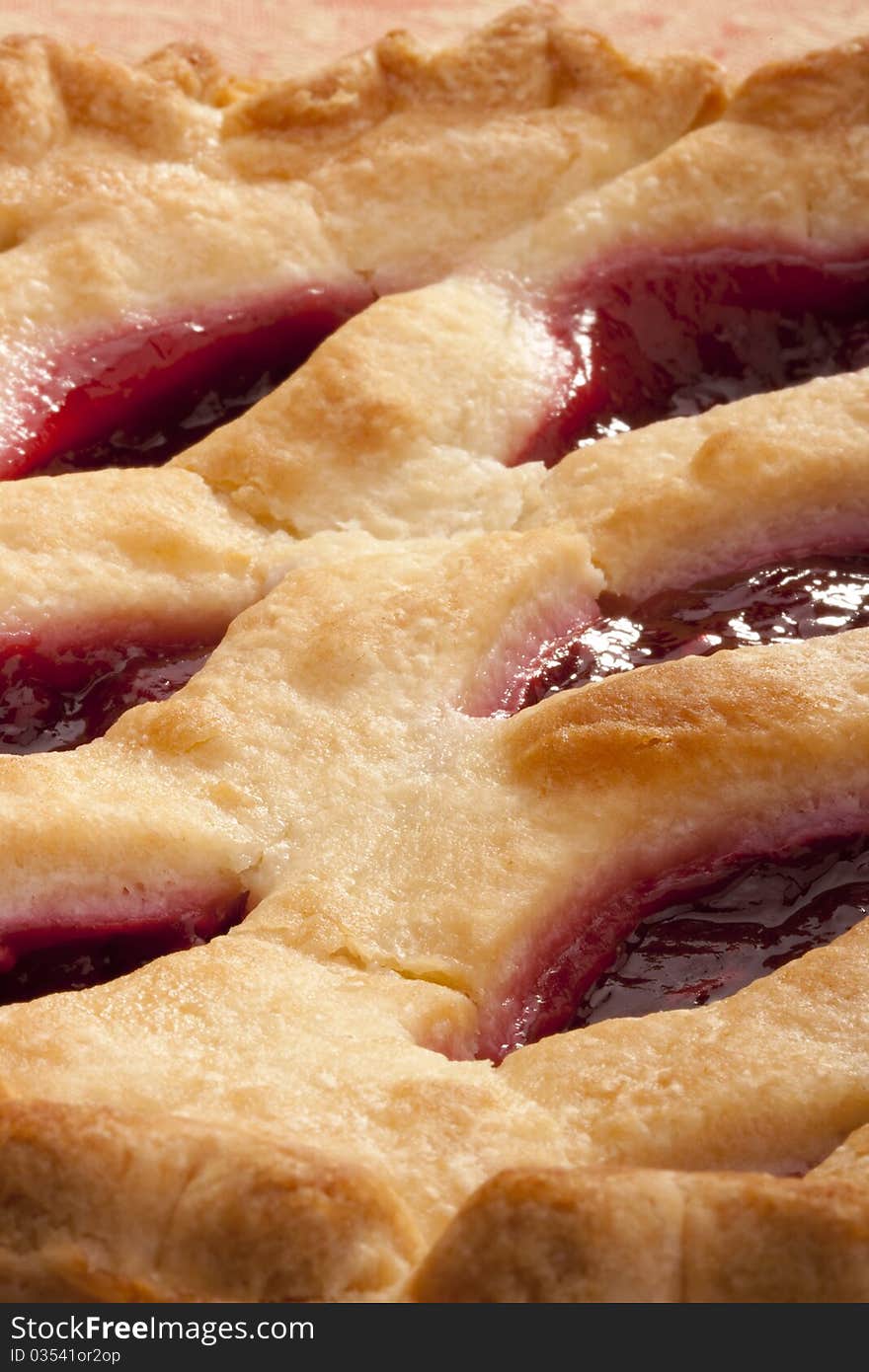 American pie cherry filling - a traditional dessert.