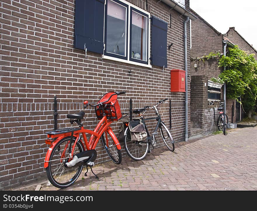 Red Bike And Mailbox