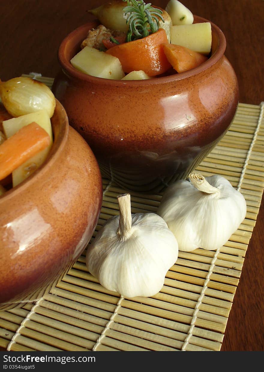 Stew with meat and vegetables-carrots,patatoes,meat,onions