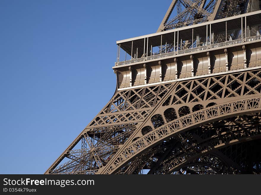 Eiffel Tower Base in Paris