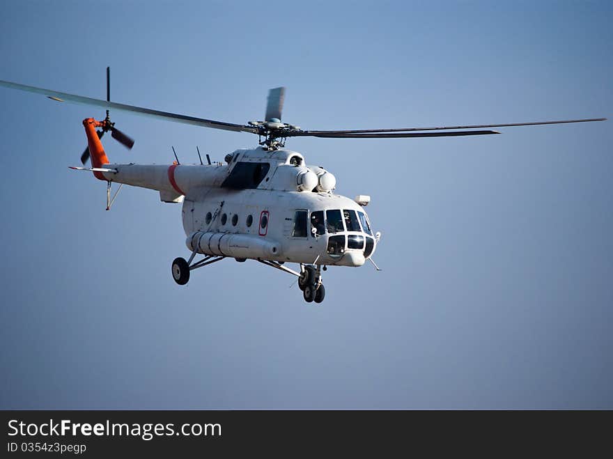 Civilian operated MI-8 Hip in Afghanistan. Civilian operated MI-8 Hip in Afghanistan