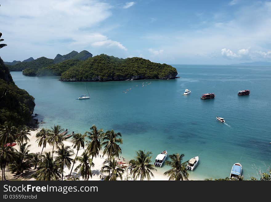 Tropical island view , image was taken in the 42 island area in Thailand