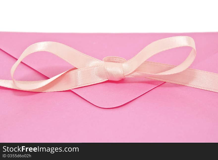 A love letter with pink bow