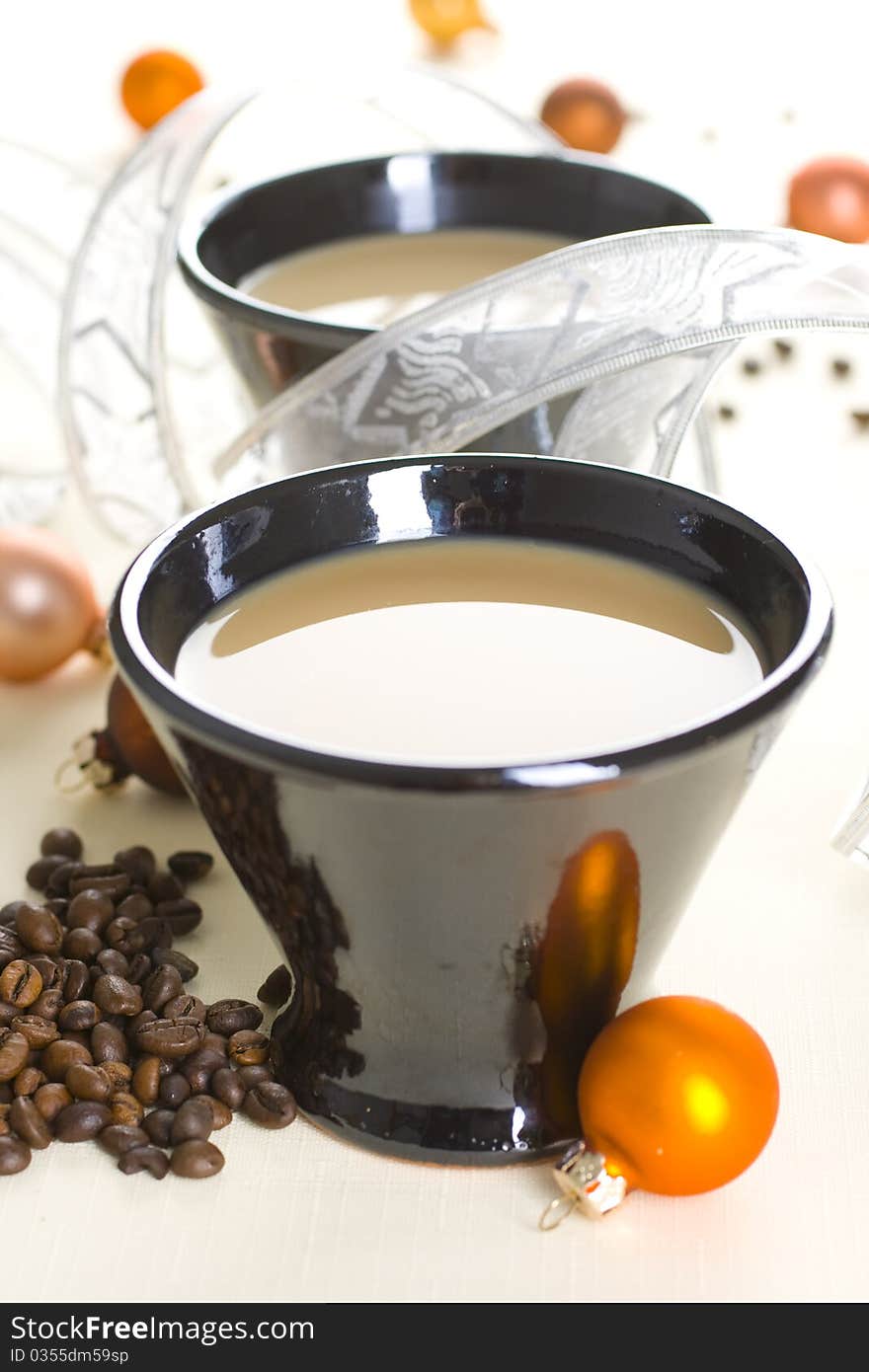 Cup of coffee isolated on white background. Cup of coffee isolated on white background