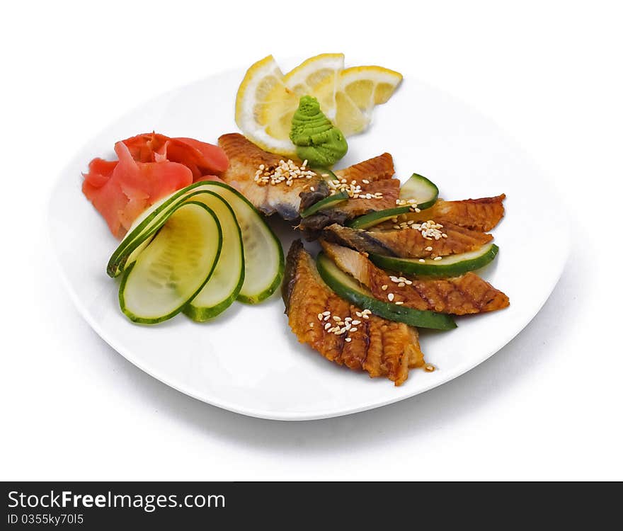 Photo of fish with vegetables