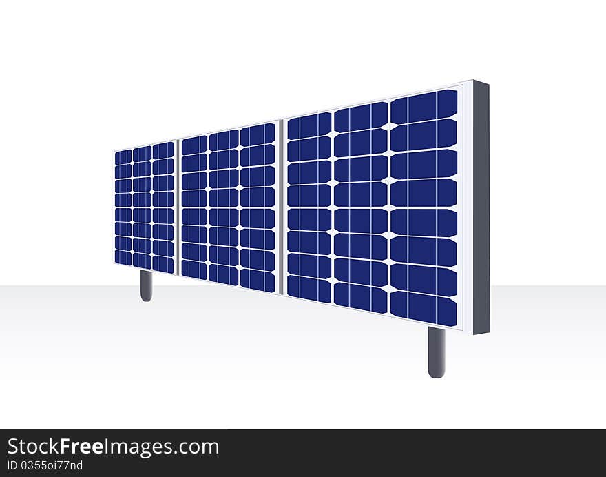 Solar energy panels.Vector illustration.