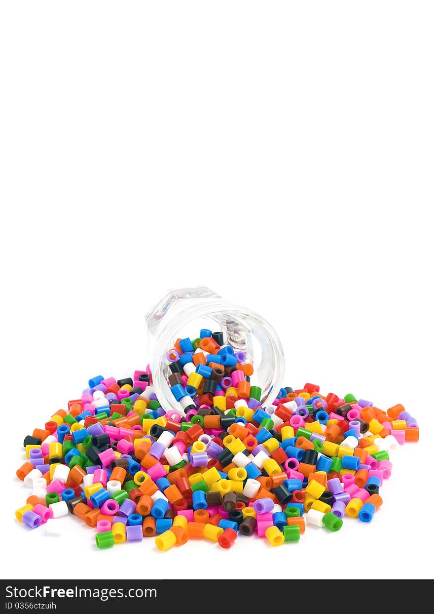 Multicoloured Beads Background