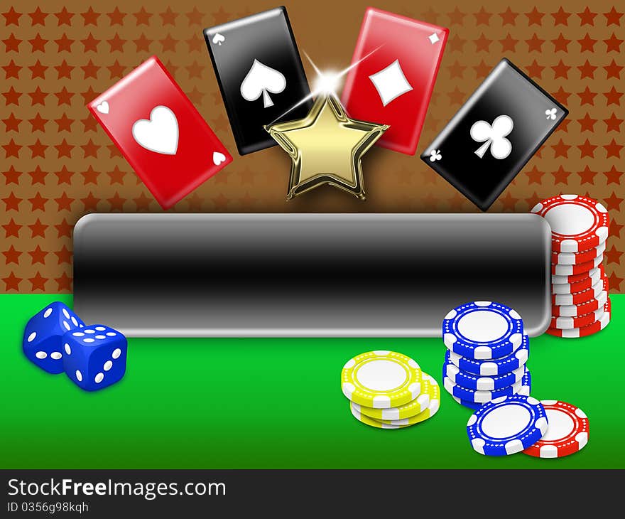 Background with elements of gambling. free space for personalization. Background with elements of gambling. free space for personalization