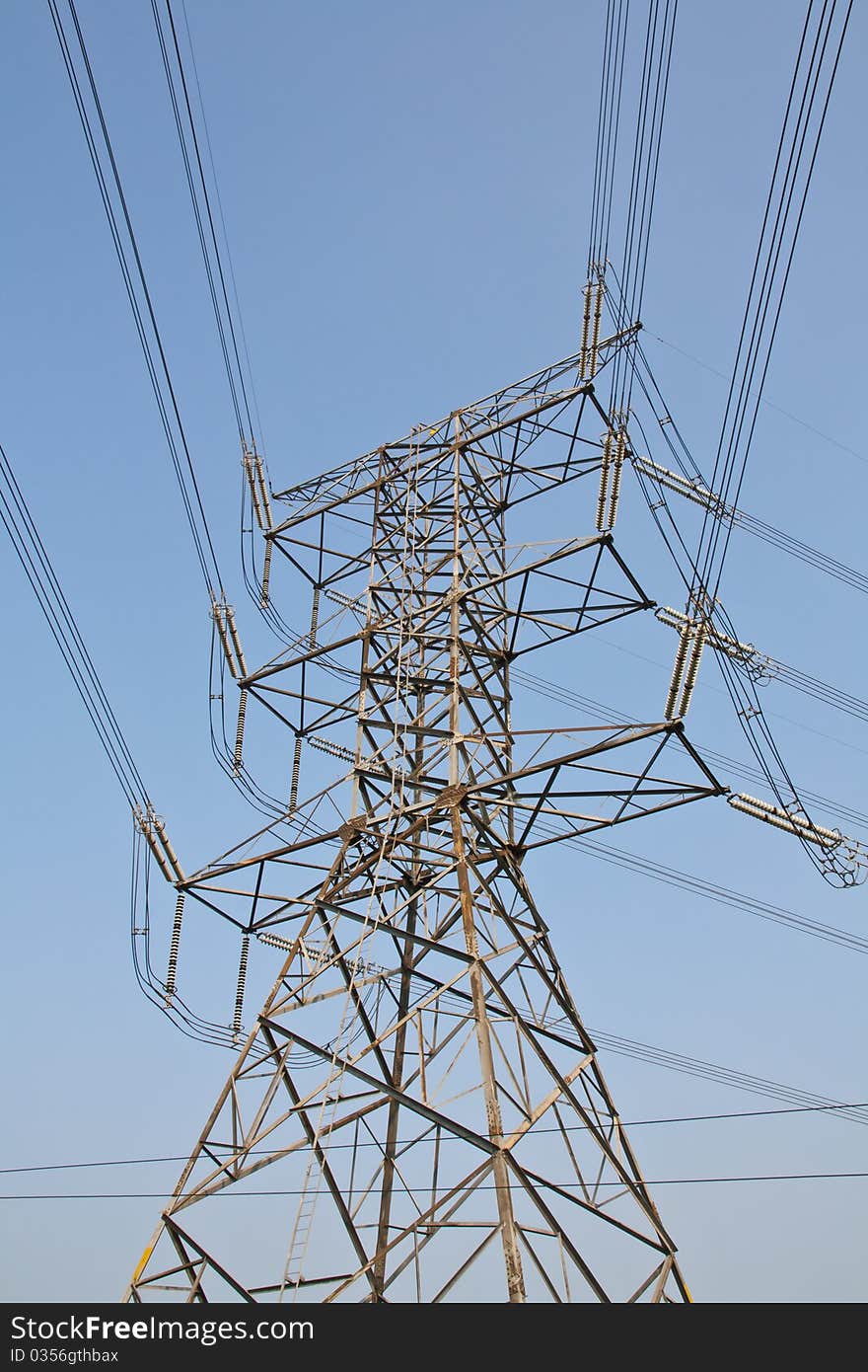 Electric tower for supply electric in the local area