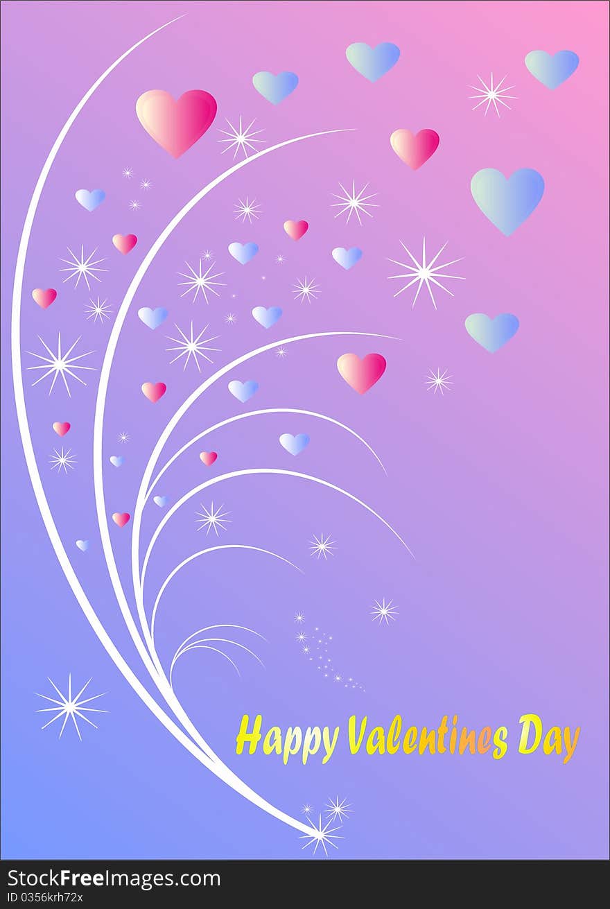 Greeting card for Valentine's Day.