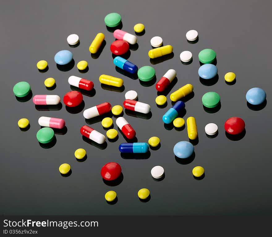 Colorful pills