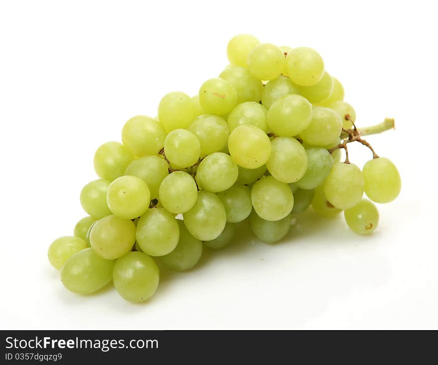 Fresh fruit on a white background