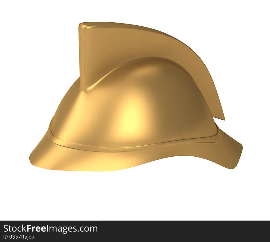 Fireman Helmet 3d Rendered