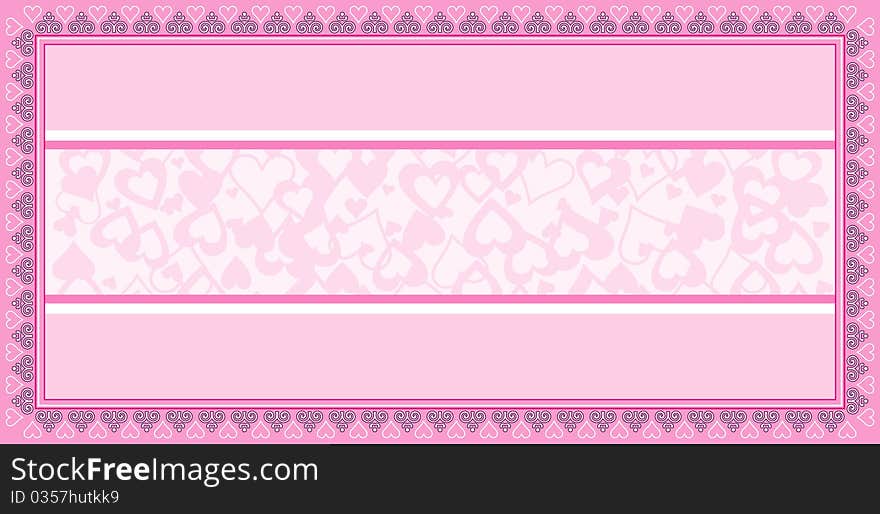 Design of valentine greeting card. Design of valentine greeting card