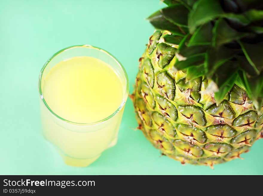 Pineapple juice and pineapple