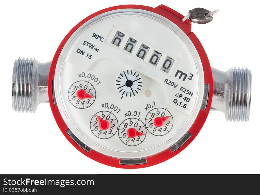 The counter of hot water in diameter of fifteen millimeters it is isolated