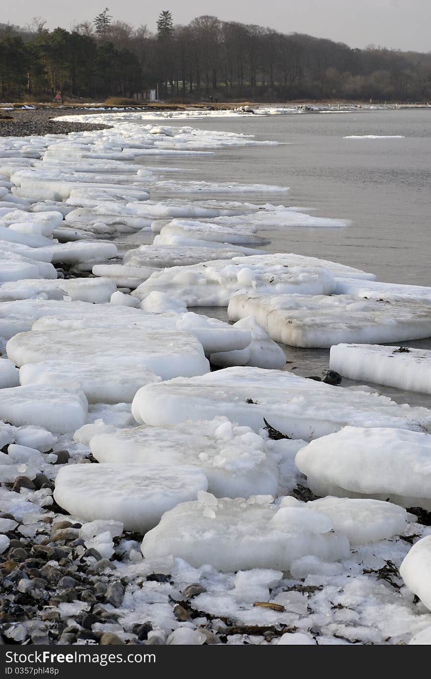 Danish winter beach