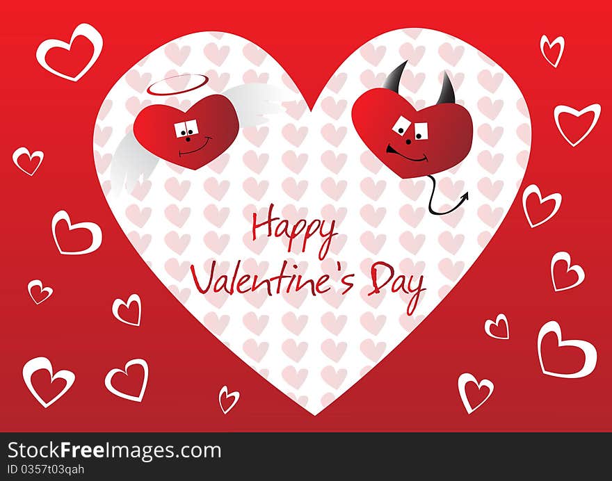 Vector Valentines background. Clip-art. Vector Valentines background. Clip-art