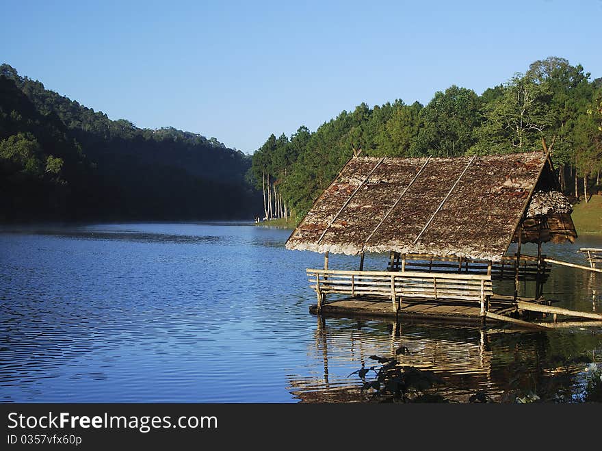 This picute is the lake at north of thailand. This picute is the lake at north of thailand