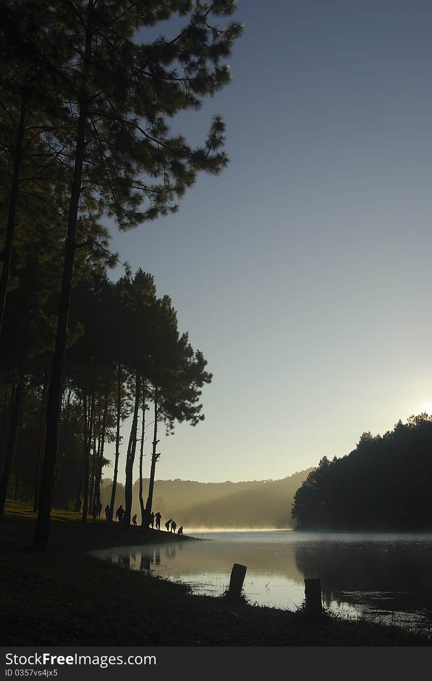 This picture is the lake at north of thailand. This picture is the lake at north of thailand