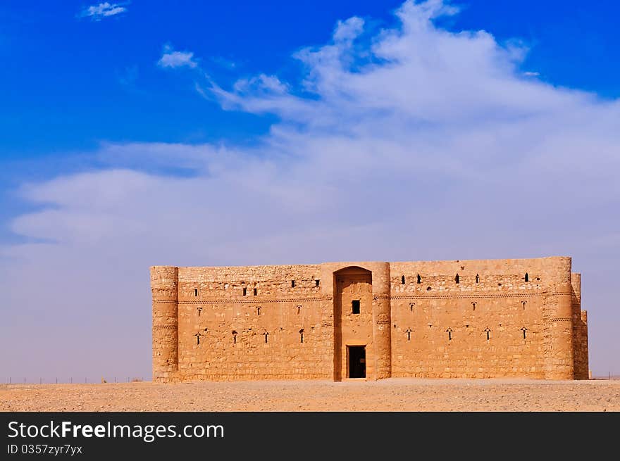 This well-preserved castle is located 55 kilometers east of Amman, Jordan. This well-preserved castle is located 55 kilometers east of Amman, Jordan.