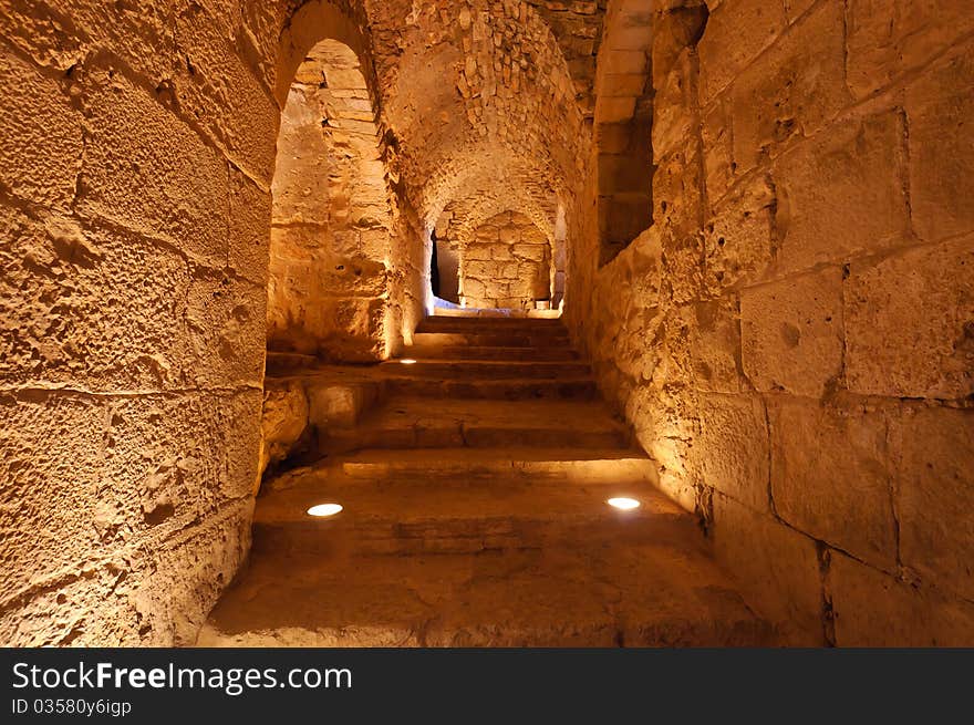 The castle was built between 1184-85 CE by the nephew of Salah Eddin al-Ayyubi who waged a successful campaign to recover lands lost to the invading Crusaders. The castle was built between 1184-85 CE by the nephew of Salah Eddin al-Ayyubi who waged a successful campaign to recover lands lost to the invading Crusaders.