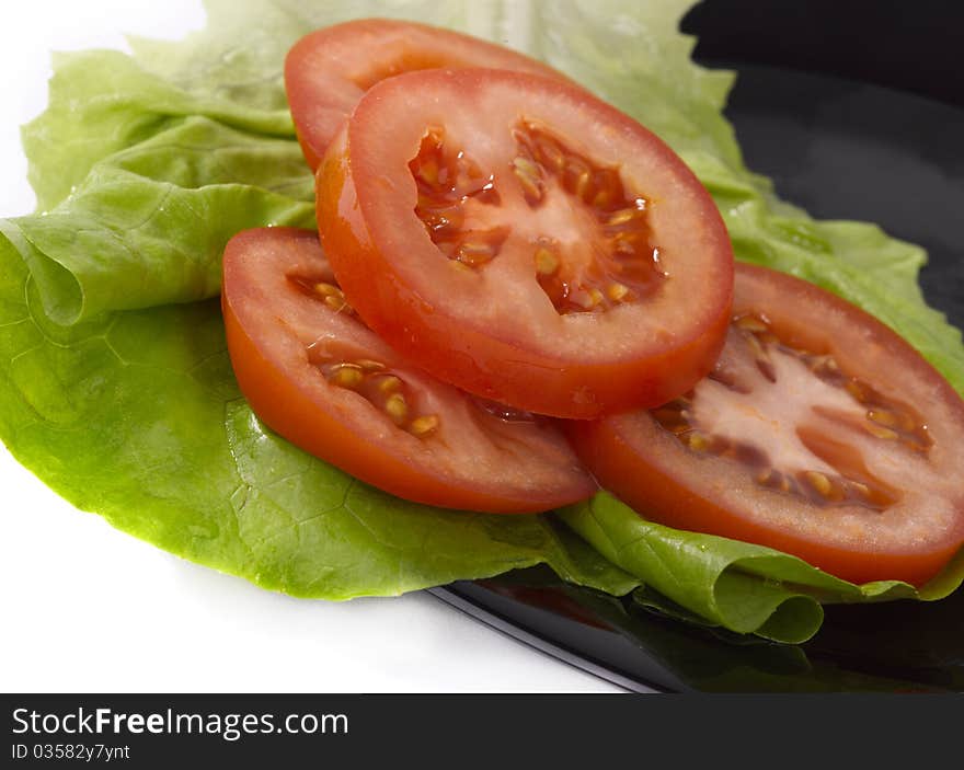 Tomatoes on plate