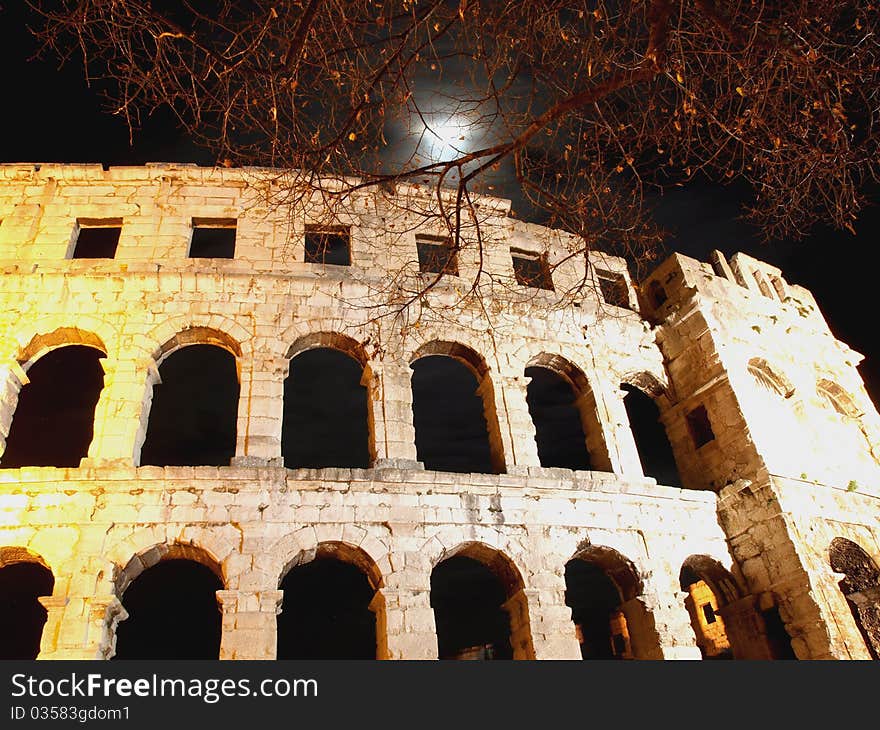 Colloseum by night