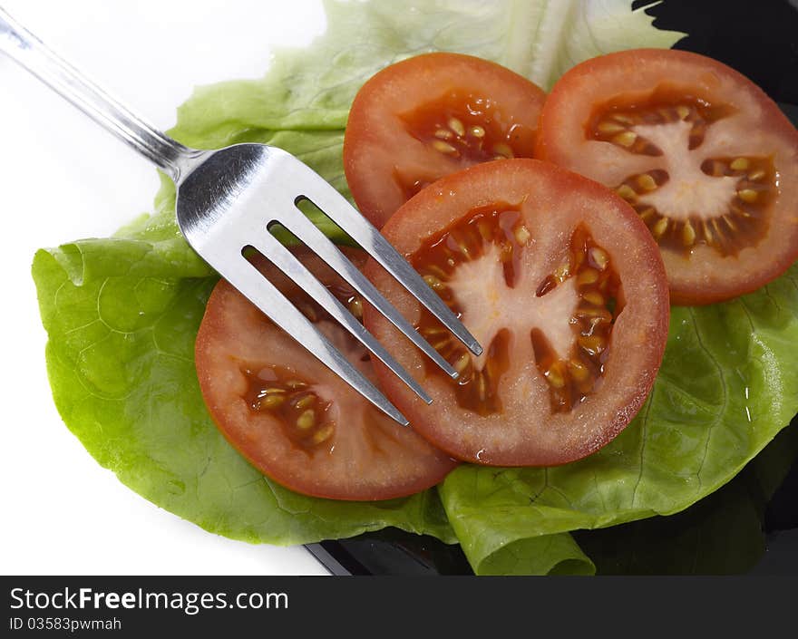 Tomatoes With Fork