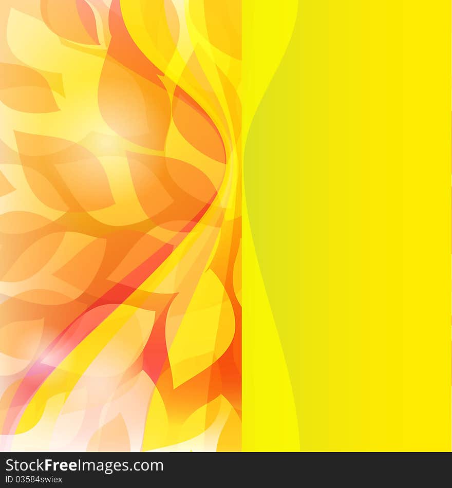 Background from yellow and red autumn leaves. Background from yellow and red autumn leaves