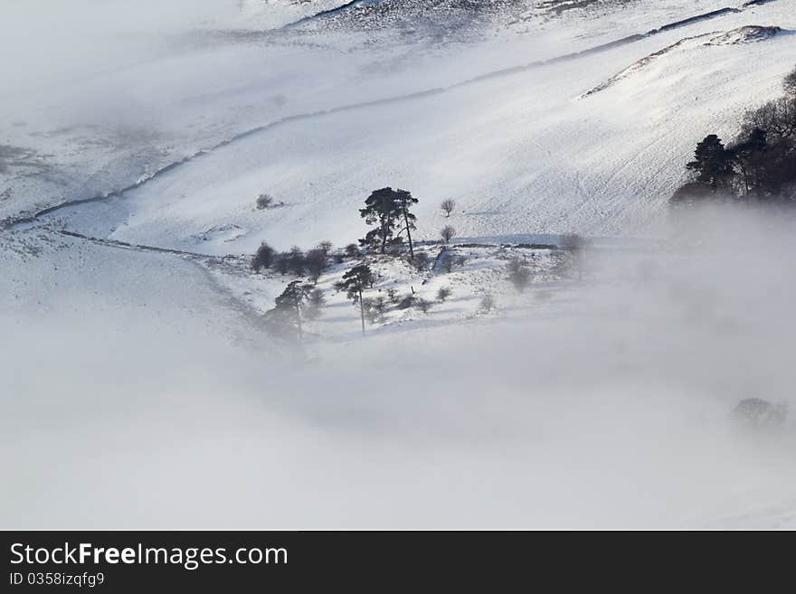 Winter moorland