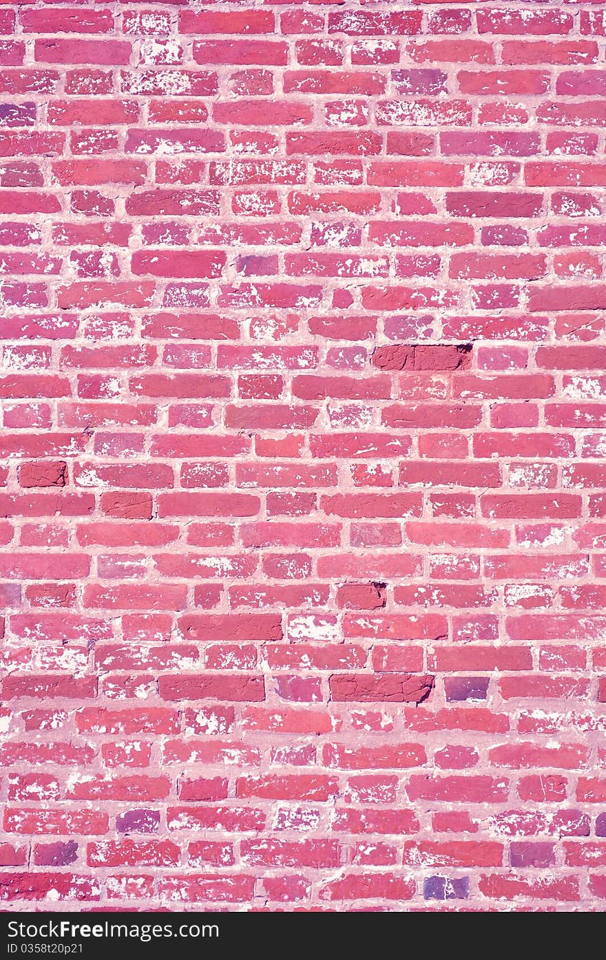 Pink texture, brick wall