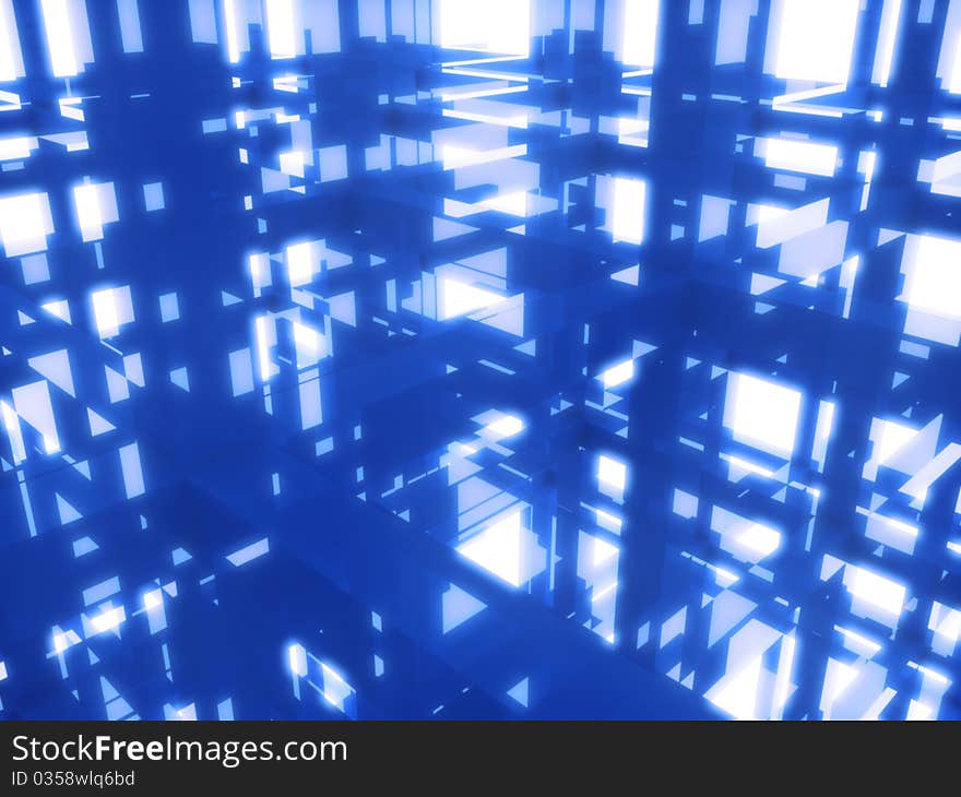 Background with blue frame bars (network concept). Background with blue frame bars (network concept)