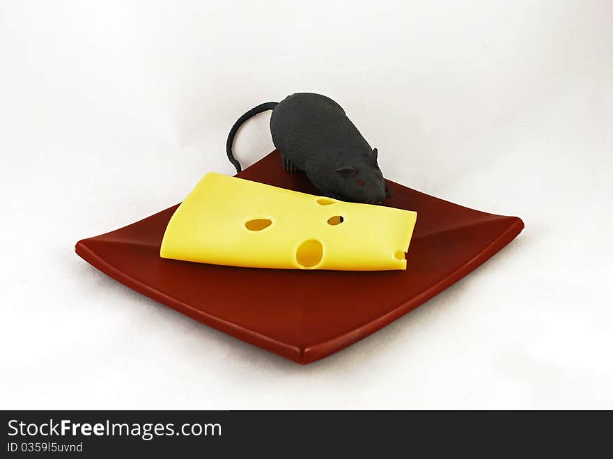 Cheese and a mouse