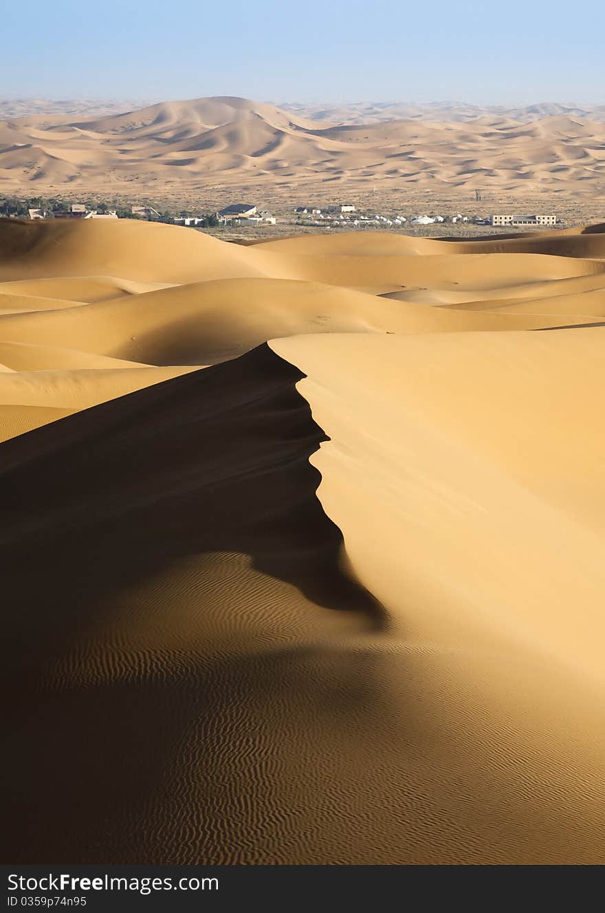 Inner Mongolia, China EJINAQI of Sand desert.