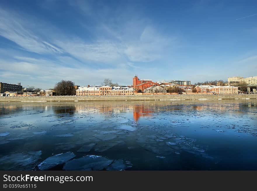 Moscow River And Promenade