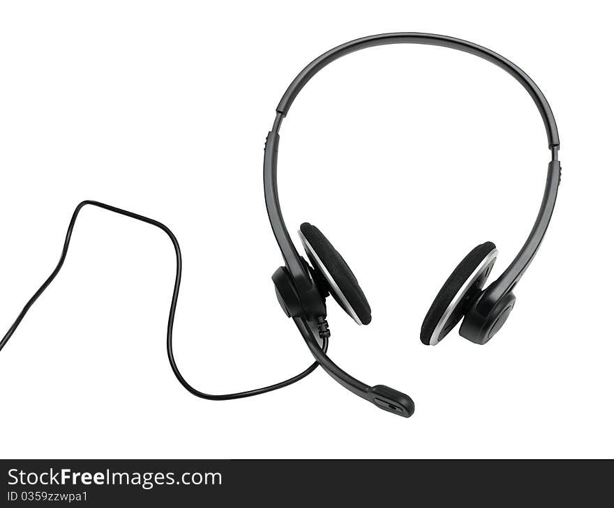 Audio headset (clipping path)