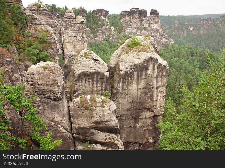 View on rocks