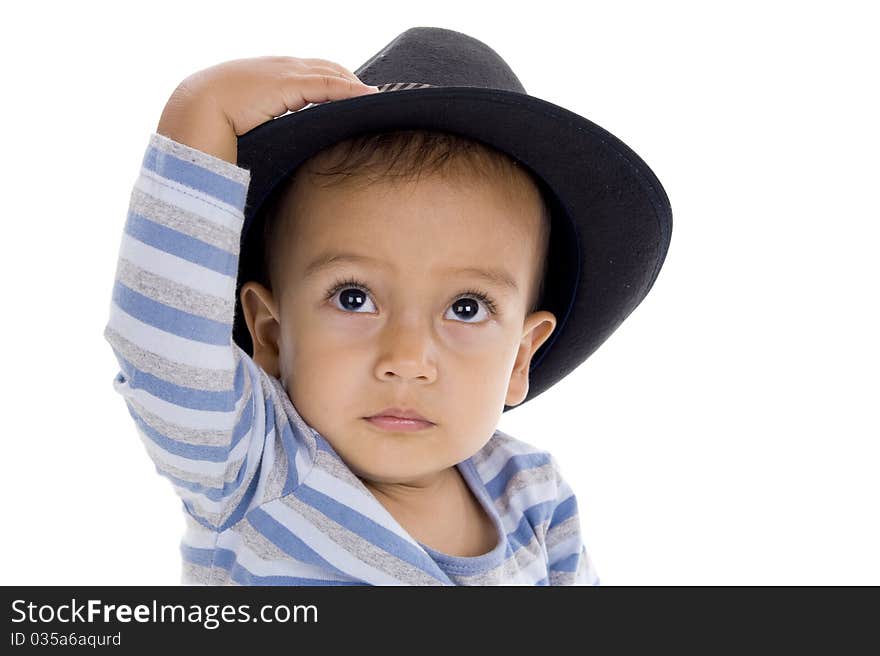 Cute Little Boy With Hat