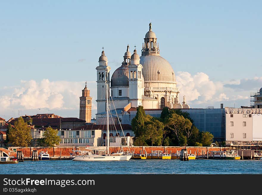 Church near the canal in Venice, Italy. Church near the canal in Venice, Italy