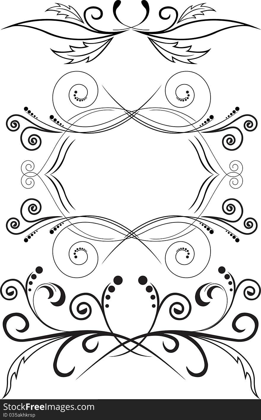 Set Of Symmetric Ornaments