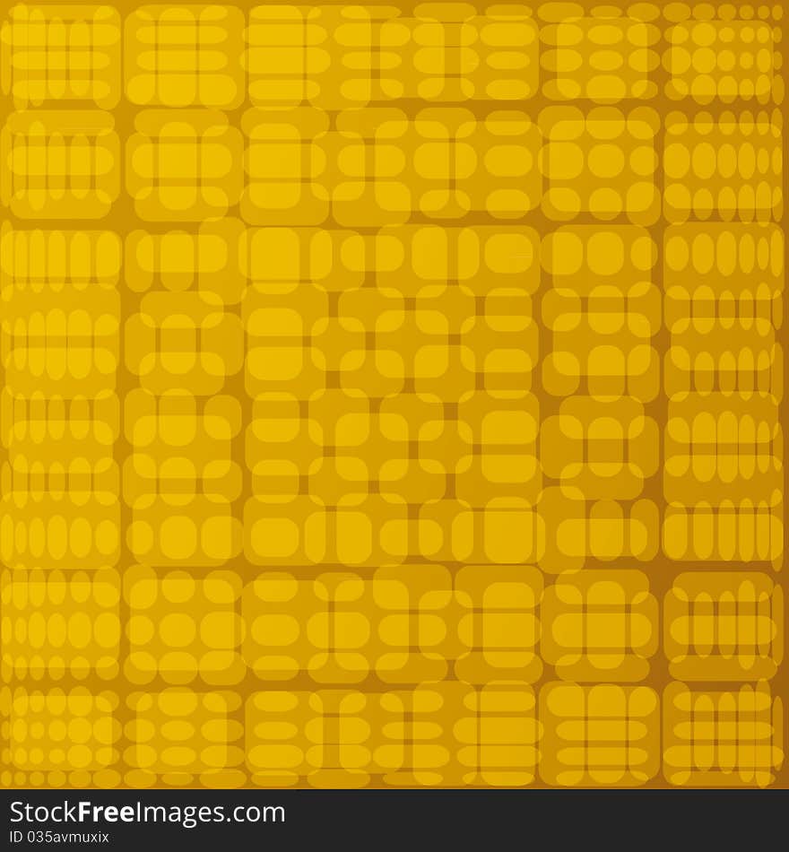 Vector golden retro background with blocks. Vector golden retro background with blocks