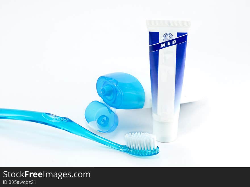 Tooth brush beside toothpaste