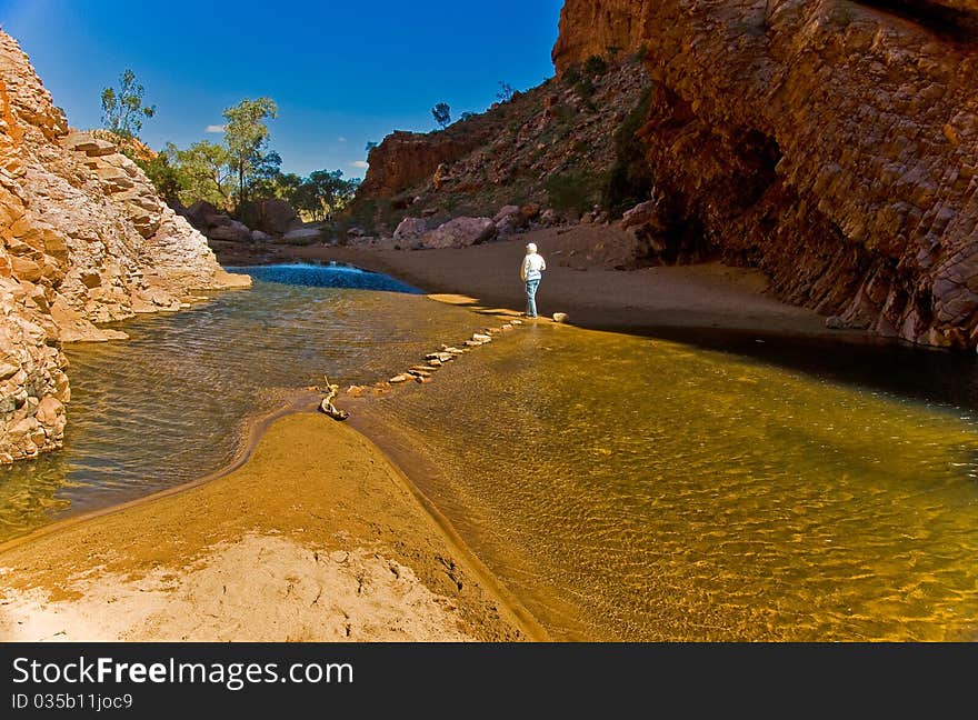 Walpa Gorge in the australian outback, northern territory