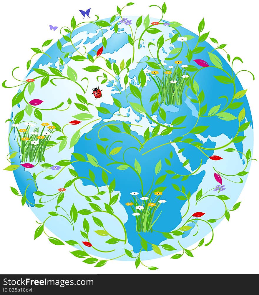 World natural heritage, Recycle Earth Symbol