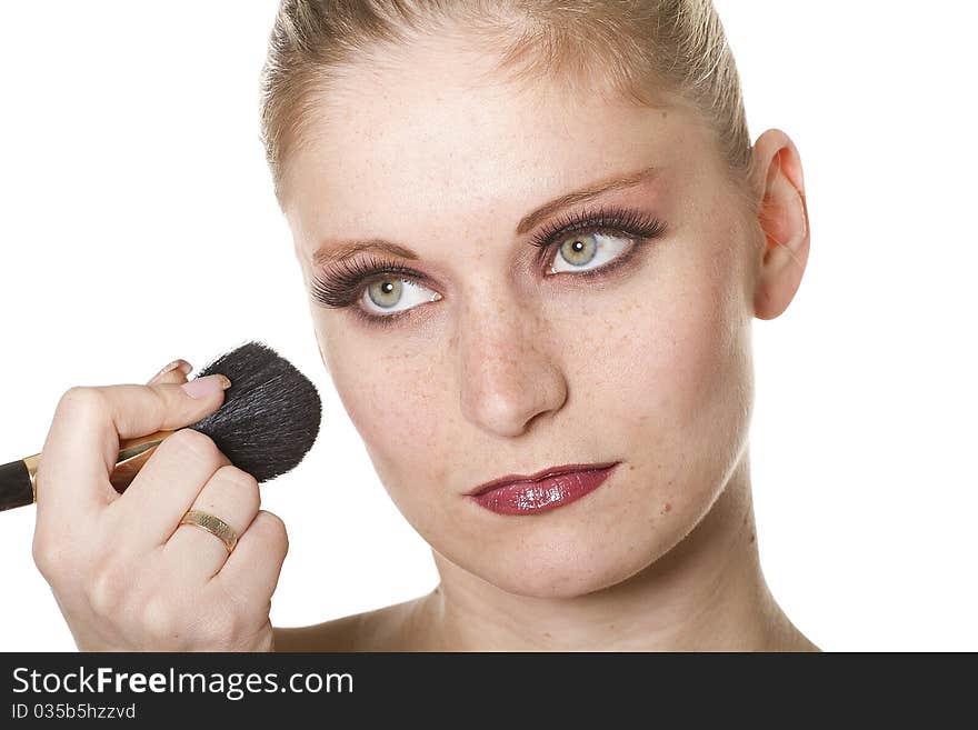 Portrait of beautiful young woman. Portrait of beautiful young woman