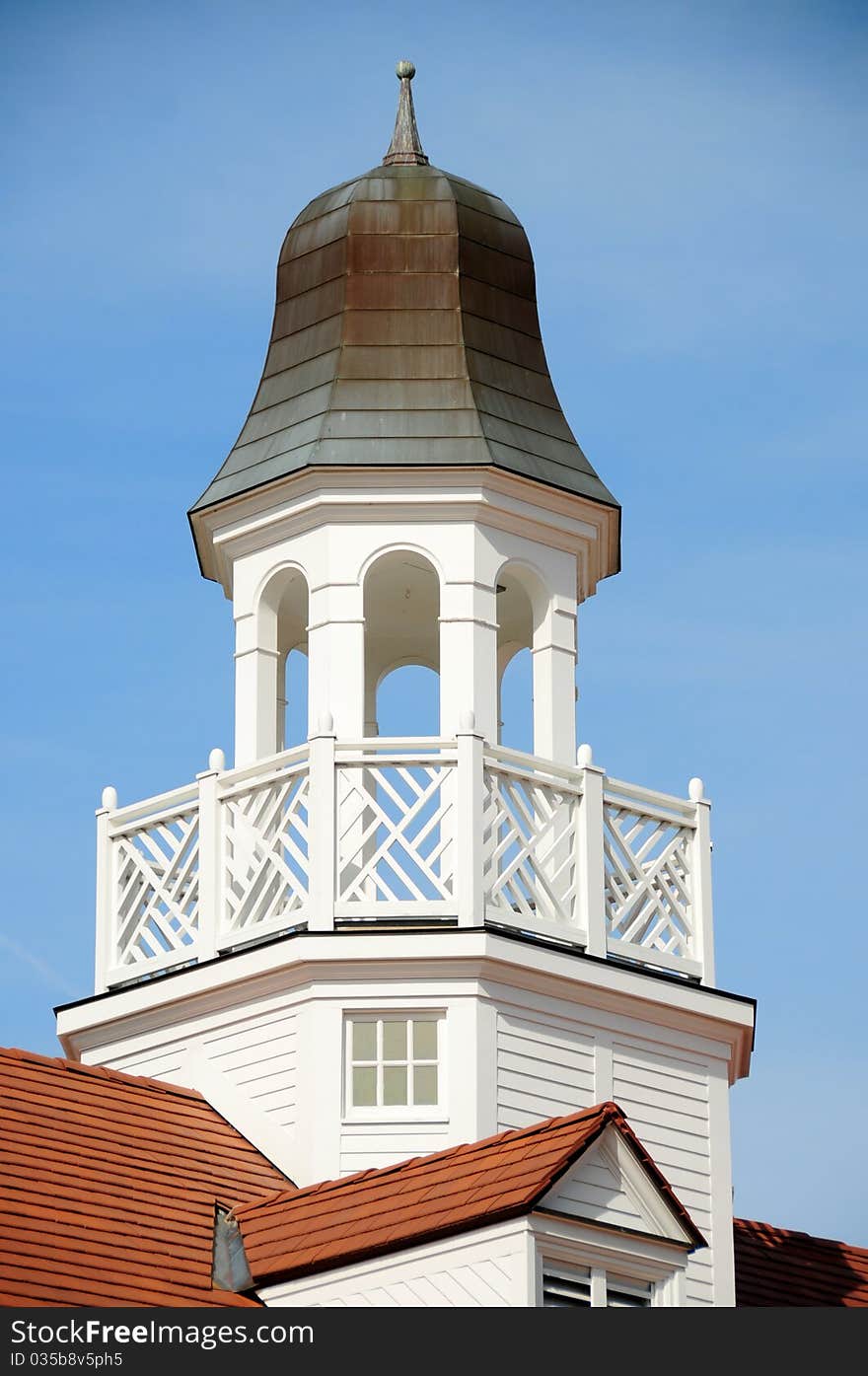 Window walk, gable, peak of building. Window walk, gable, peak of building