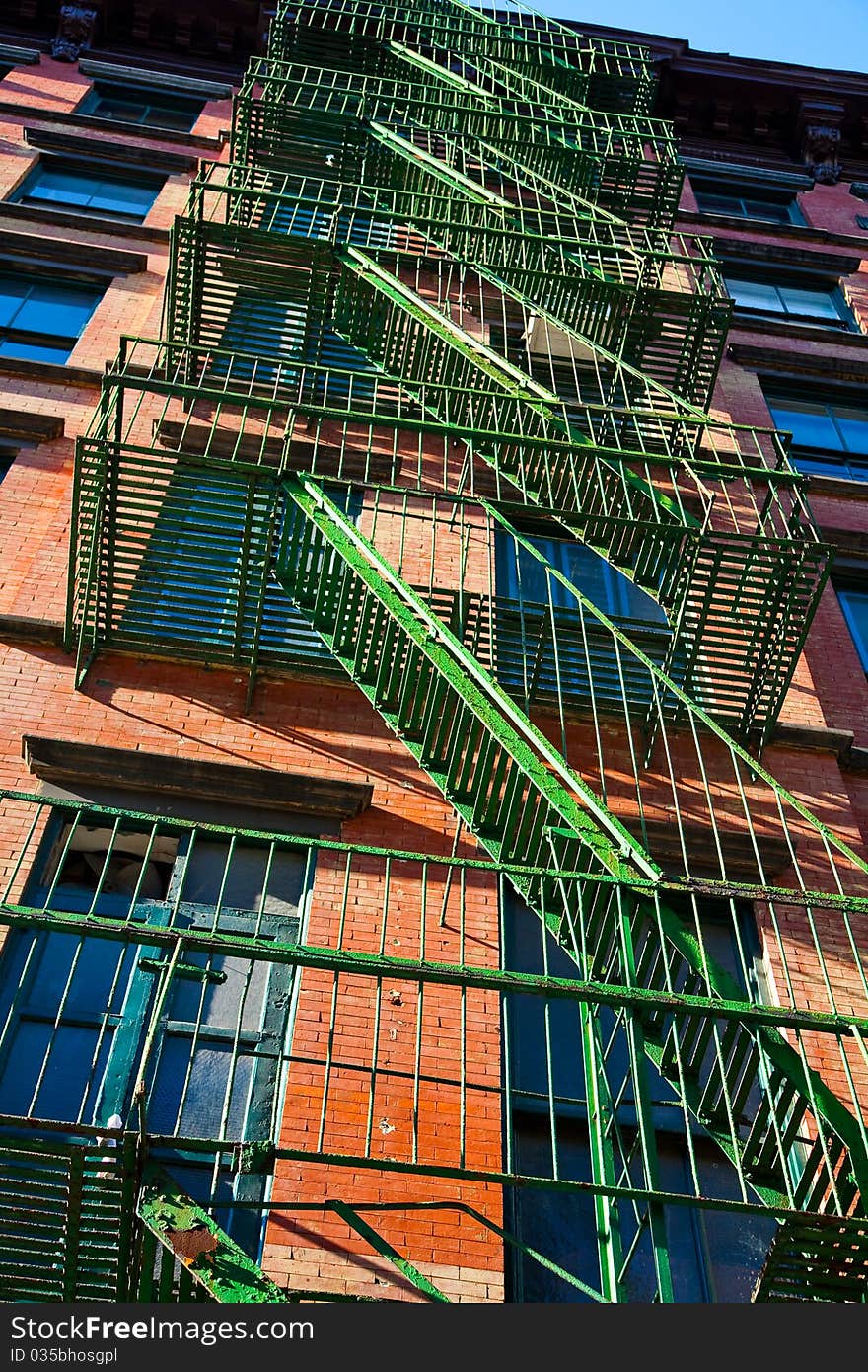 New York Tenement Fire Escape